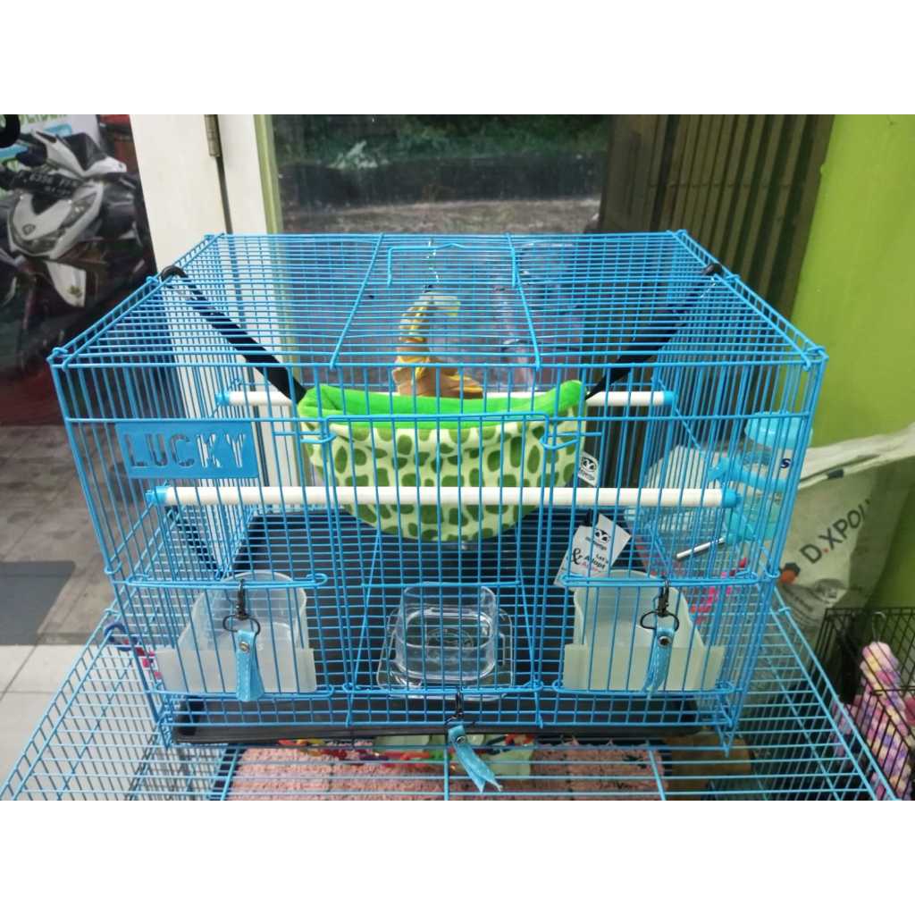 ADEWAP GLIDER Kandang Besi Lipat Hewan Small Plus Sugar Glider Burung Tupai Kelinci