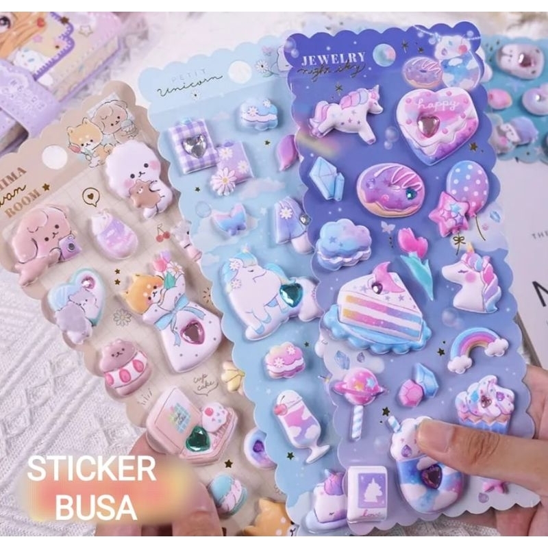 

[ST 03] Sticker Busa 3D Diary Craft Scrapbook Stiker DIY