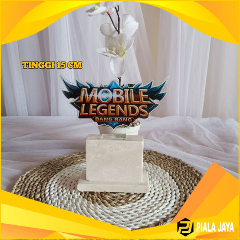 PIALA AKRILIK MOBILE LEGENDS TATAKAN MARMER