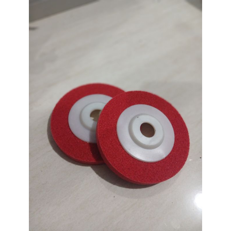 BATU POLES SPONGE MERAH NON WOVEN