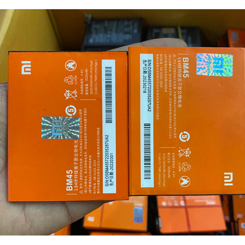 Baterai Baterai Xiaomi Redmi Note 2 Bm45 Batre Xiaomi Redmi Note 2 New Batre bm45 Original