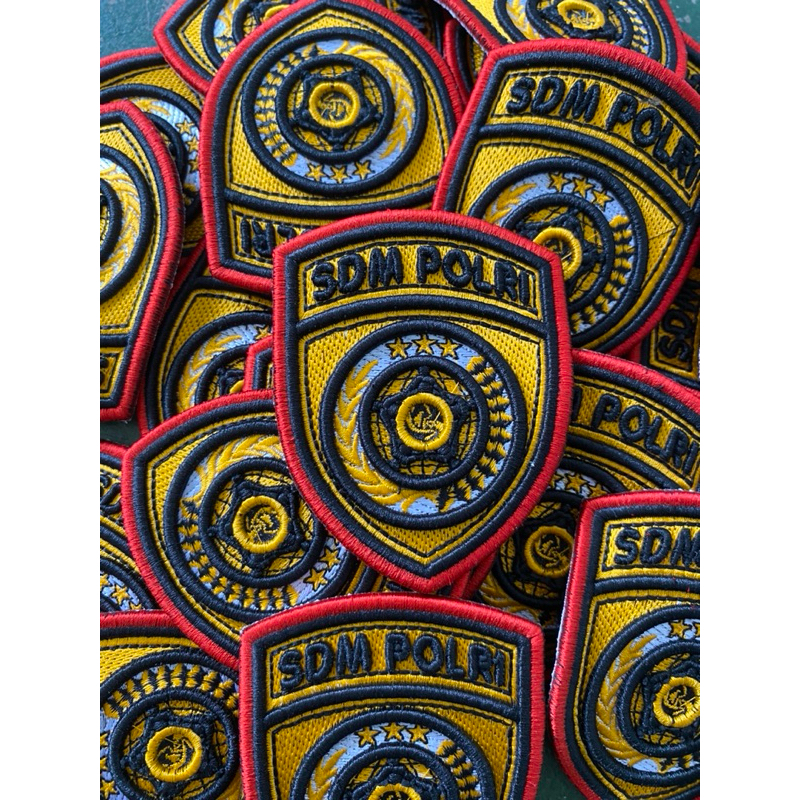 LOGO SDM POLRI BORDIR TIMBUL