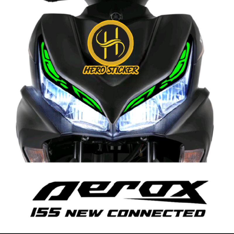 stiker sticker lampu alis aerox 155 new connected terbaru terlaris
