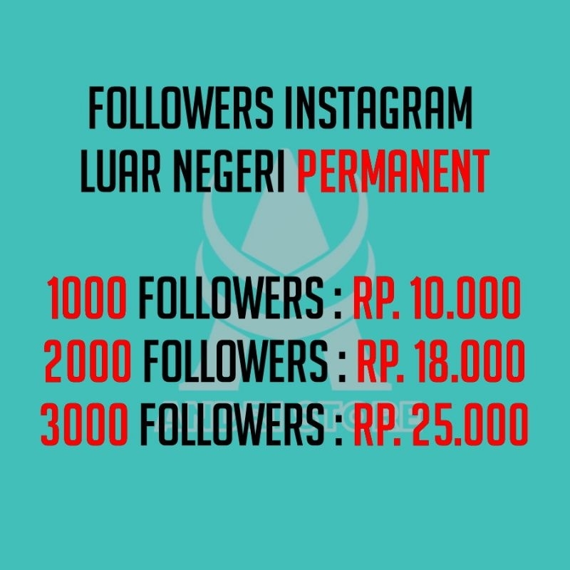 JASA TAMBAH FOLLOWERS INSTAGRAM PERMANENT
