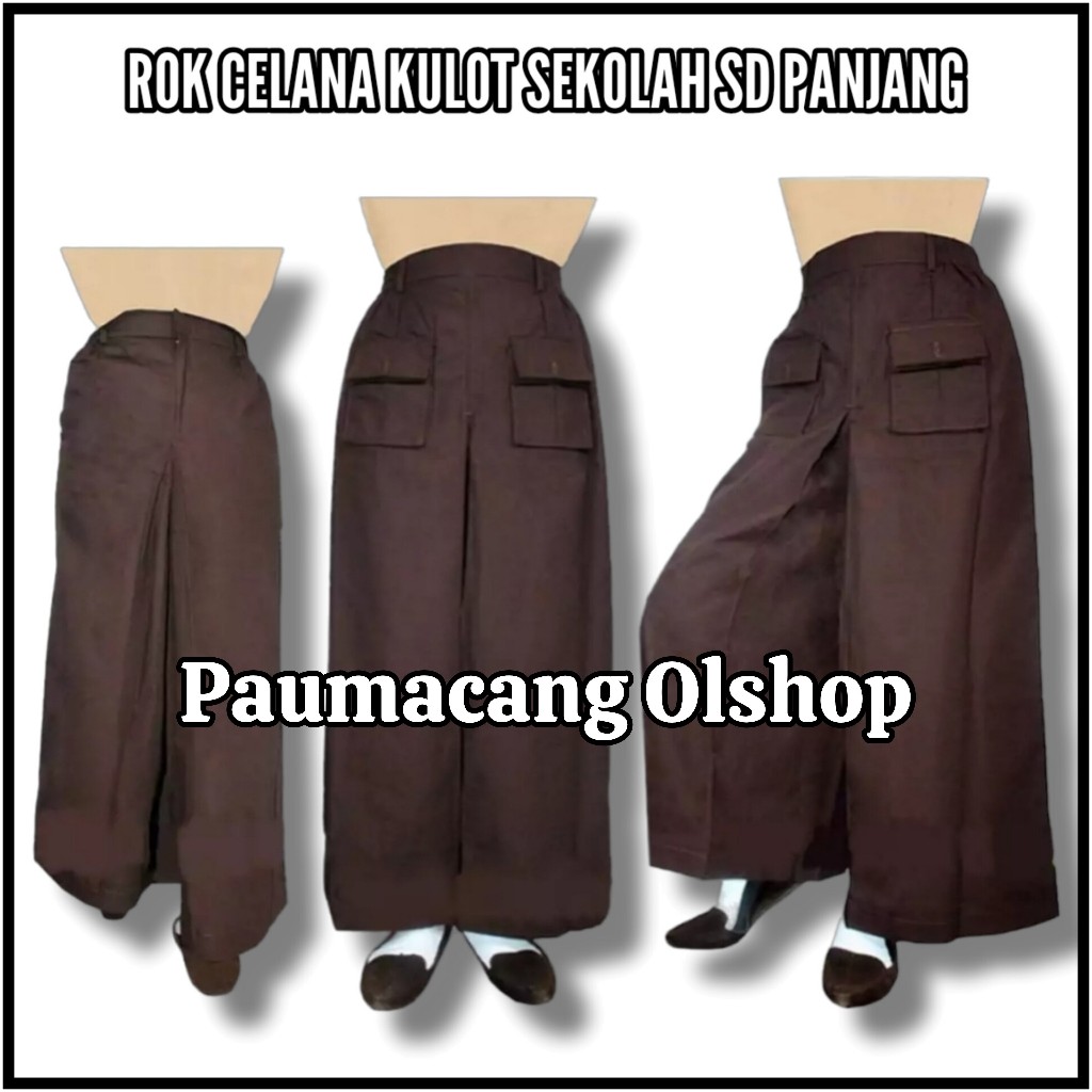 ROK Celana Kulot Pramuka Sekolah SD Panjang Anak Perempuan
