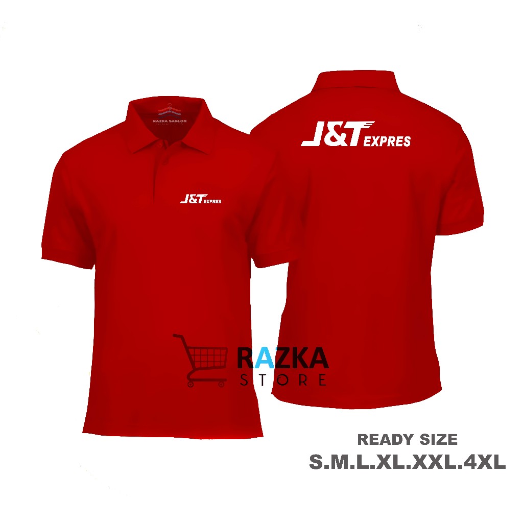 Kaos Kerah J&T expres Kaos Kurir JNT expres