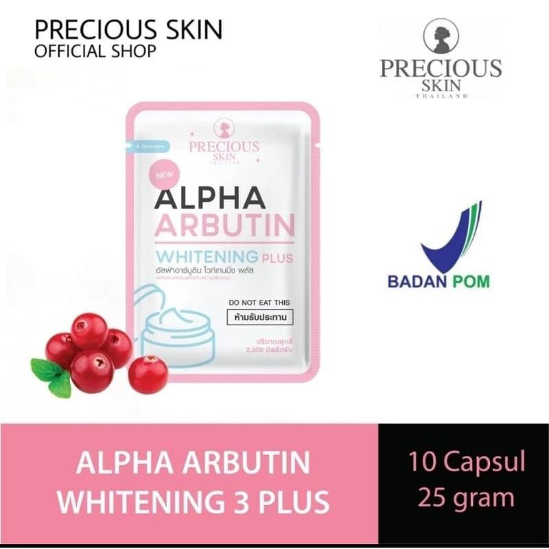 PRECIOUS SKIN CAPSUL ALPHA Arbutin 3+ Collagen  Bubuk Lotion