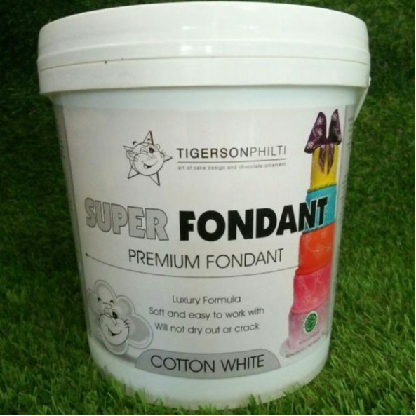 

TIGERSON SUPER FONDANT COTTON WHITE 5KG (PAIL)