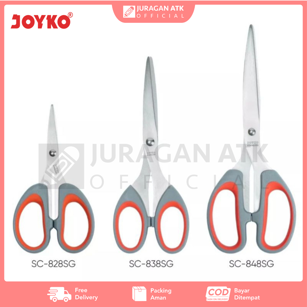 

Gunting Scissors Soft Grip Joyko SC-828SG - SC-838SG