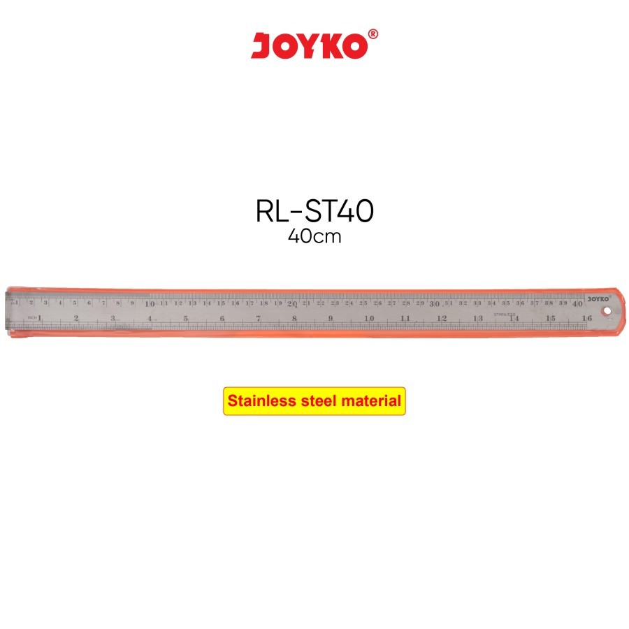 

Joyko Stainless Steel Ruler Penggaris Besi - RL-ST40