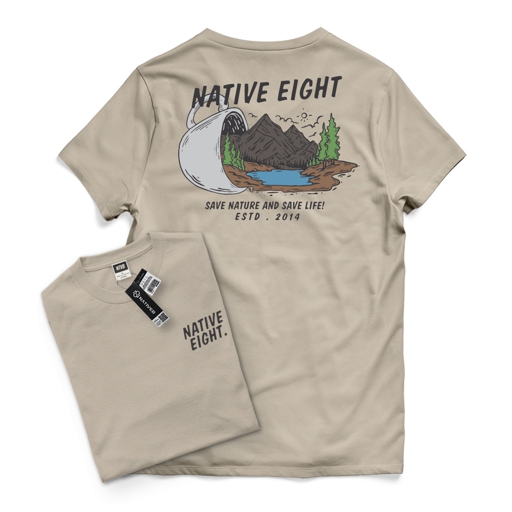 BAJU KAOS DISTRO PRIA ORIGINAL - NATIVE8 - ESSENTIALS