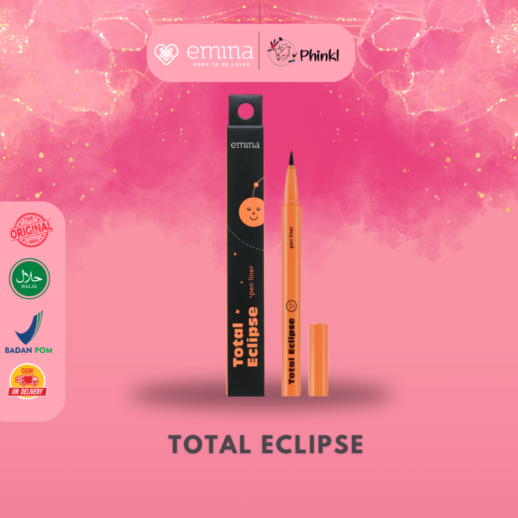 `ღ´ PHINKL `ღ´ Emina total eclipse pen liner eyeliner liquid cair