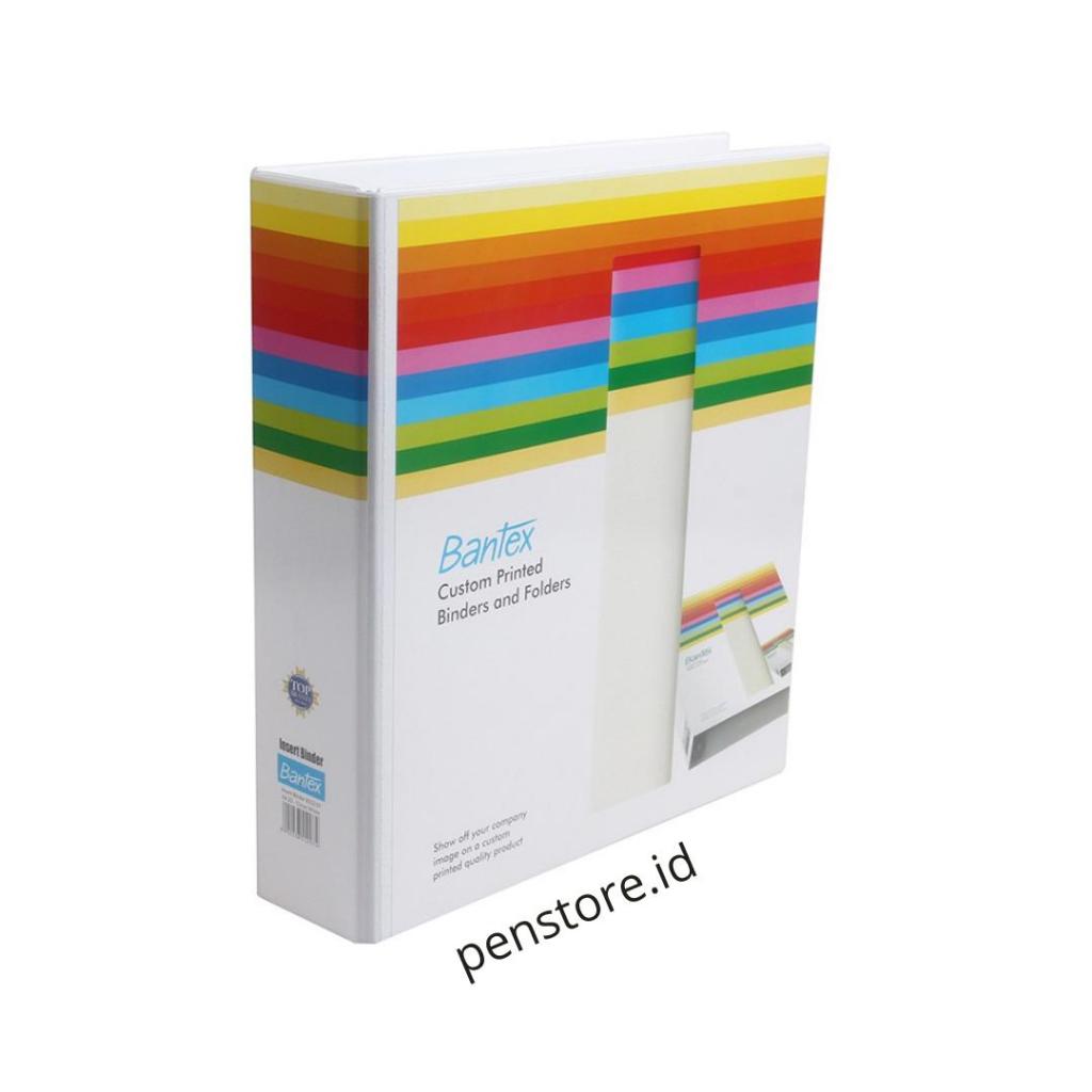 

(pcs) BANTEX Insert Ring Binder 2 ring 40mm A4 white 8542i 07