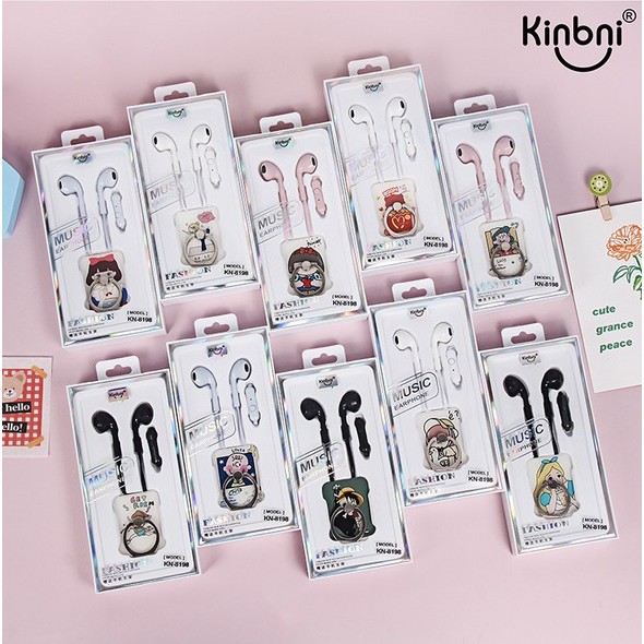 Earphone Cute Gaming Free Stiker Cincin Hp KAwai Stand Stiker Hp