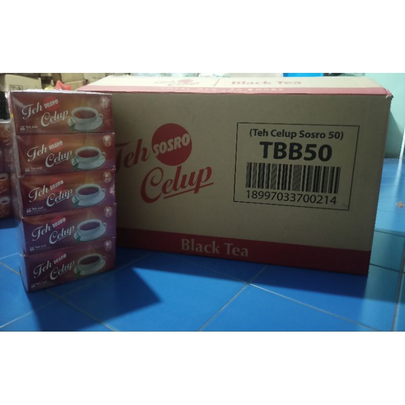 

50 Kotak Teh Celup Sosro 50 teabags (1Dus)