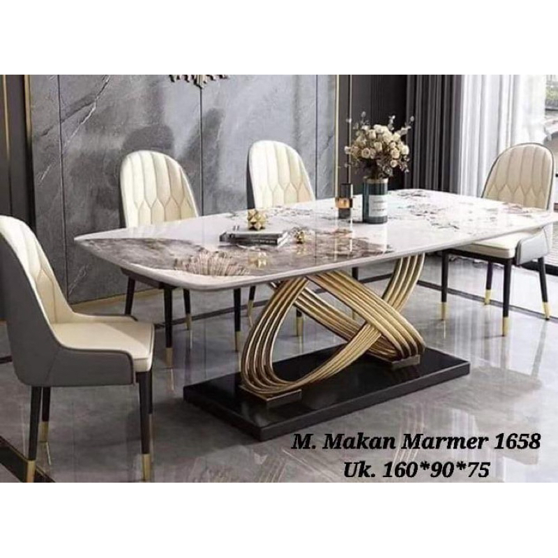 Meja Makan Marmer|Meja Makan Marmer 6 Kursi|Meja Makan Marmer 4 Kursi|Meja Makan Marmer Minimalis|Me