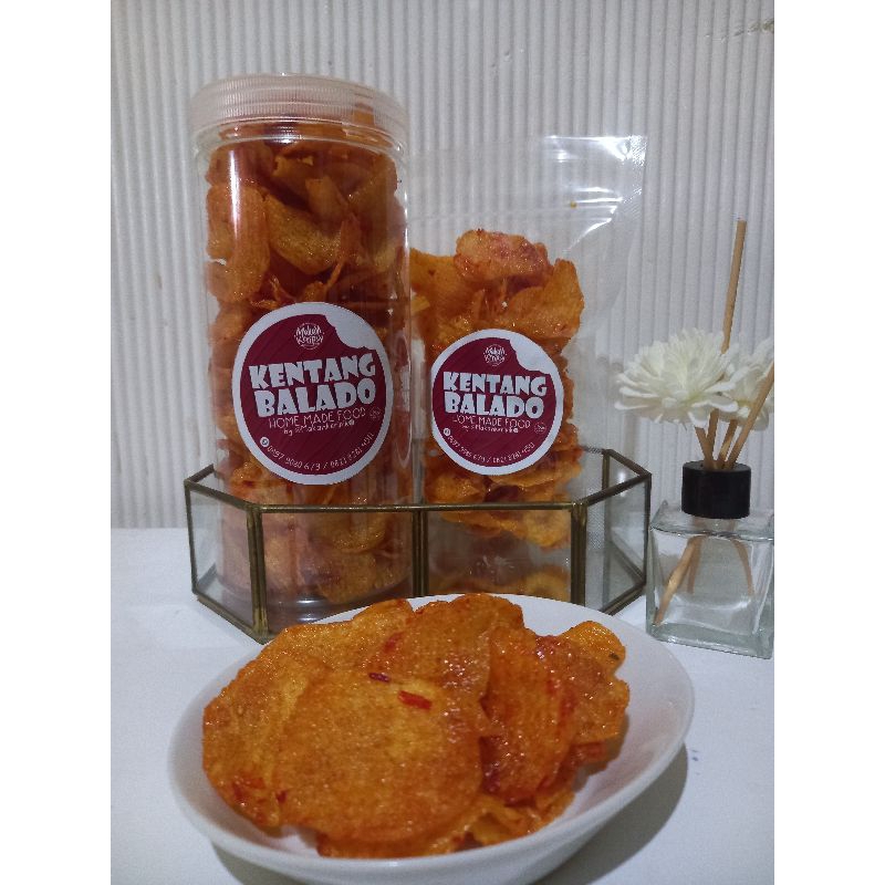 

keripik kentang balado 225 gr toples