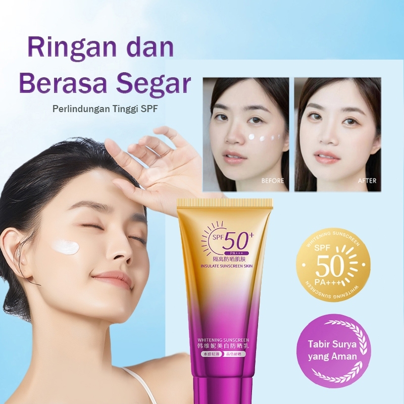 Tabir surya menyegarkan/tabir surya tinggi/tabir surya menyegarkan kulit wajah SPF50+ PA+ 40ml