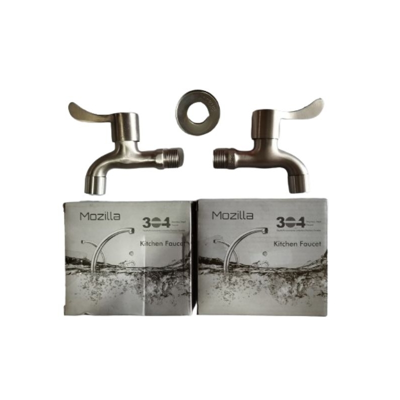 Stainless Steel 304 (1/2") Kran air/Kitchen Faucet anti karat MOZILLA
