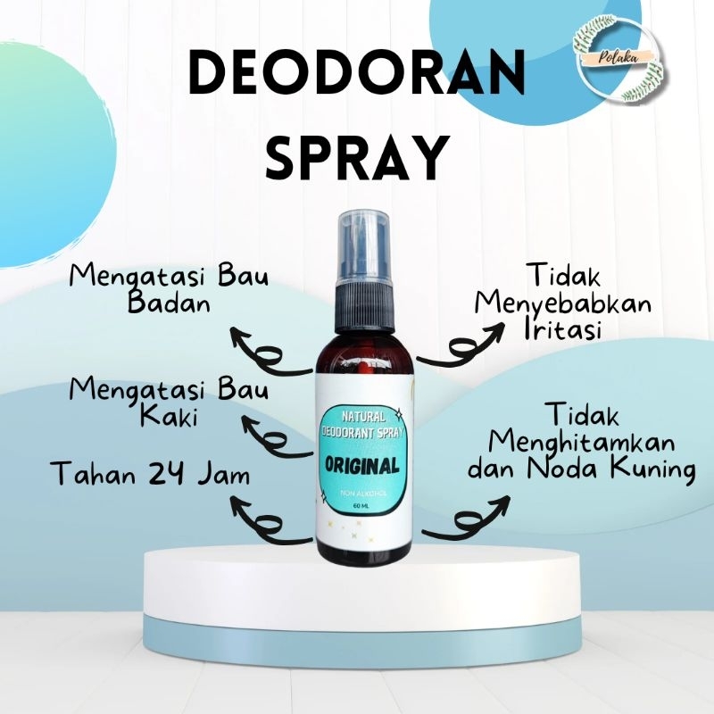 Deodorant Spray Tawas Organik Deodoran Natural 60ml