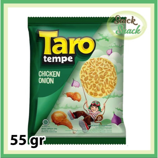 

Taro Keripik Tempe Chicken Onion 55 gr Tempeh Chips