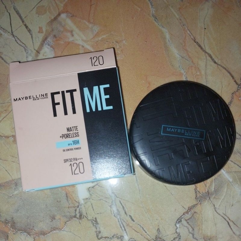 Preloved bedak mantul Maybelline Fit Me Matte & Poreless 120
