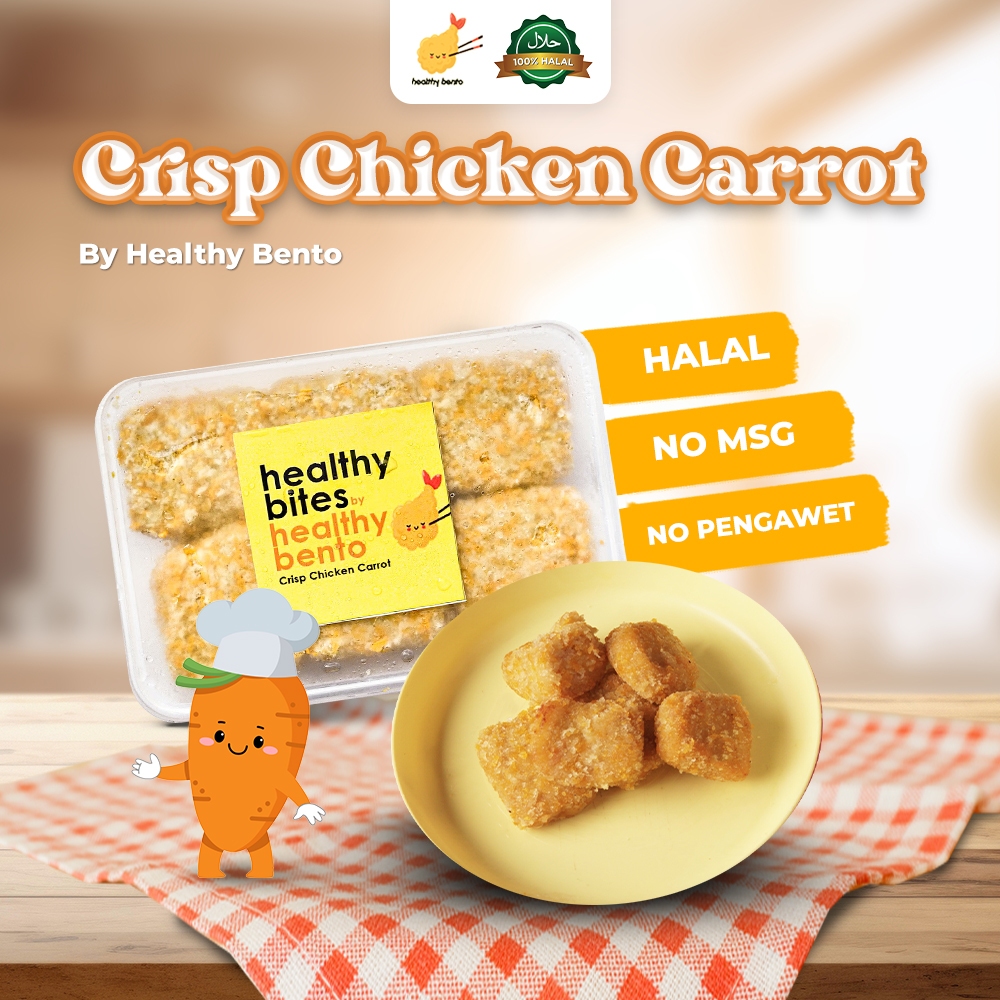 

Nugget Crispy HEALTHY BENTO - FROZEN FOOD ANAK - Chicken Nugget homemade Isi Ayam Wortel 12 pcs- FREE ICE GEL & BUBBLEWRAP - NON MSG & TANPA PENGAWET