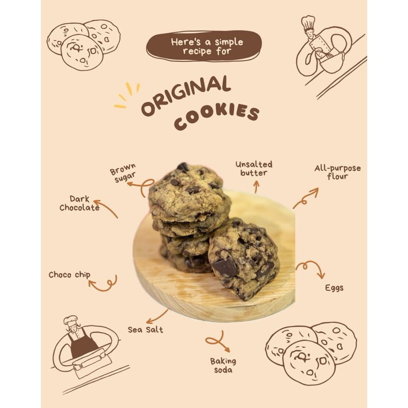 

MINI SOFT BAKED COOKIES ORIGINAL BY JENNAIR.KITCHEN (BACA DESKRIPSI)