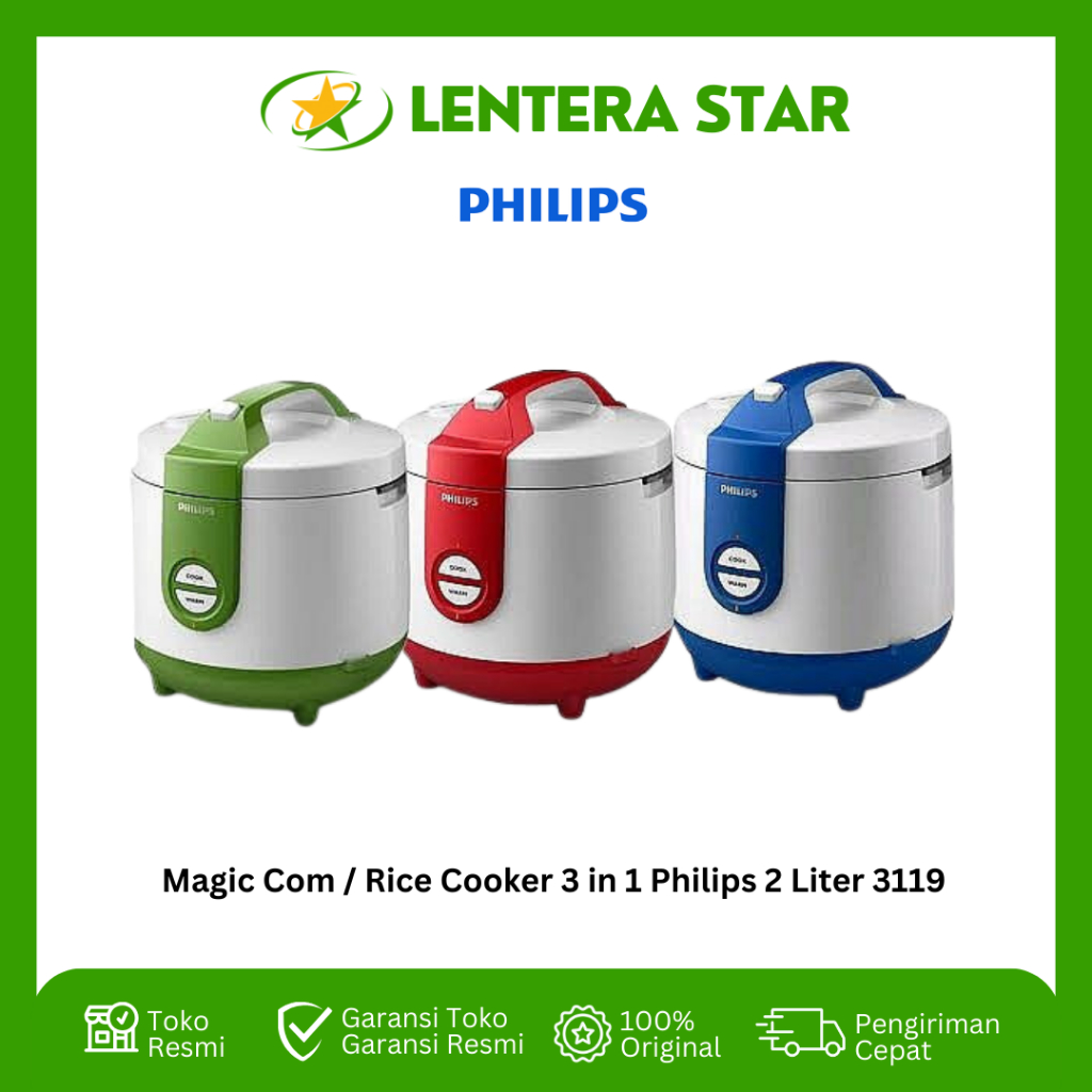 Magic Com / Rice Cooker 3 in 1 Philips 2 Liter 3119