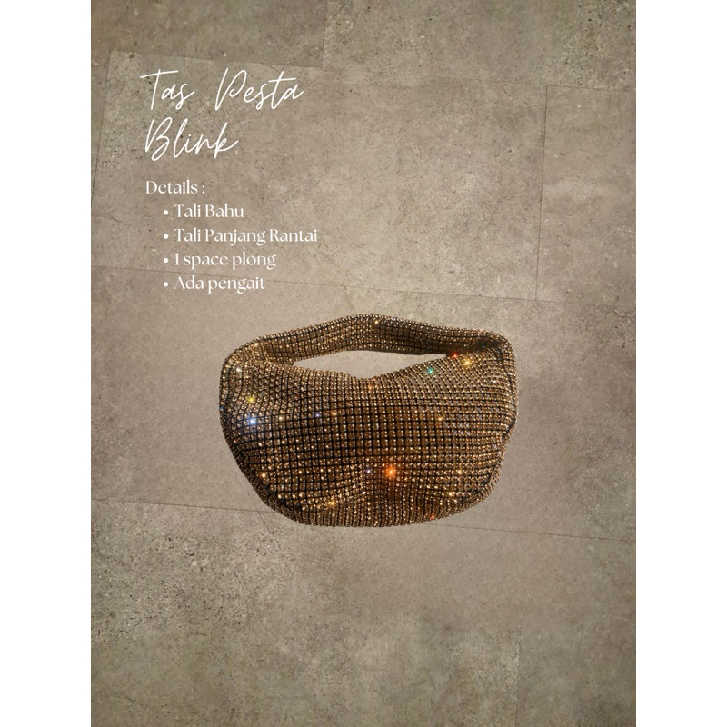 [READYSTOCK] TAS PESTA/TAS BLINK FULL MUTIARA IMPORT