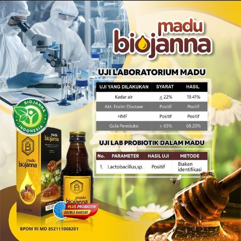 

Madu Prebiotik BioJANNA Madu Prebiotik BioJANNA adalah Madu Murni Plus PROBIOTIK.