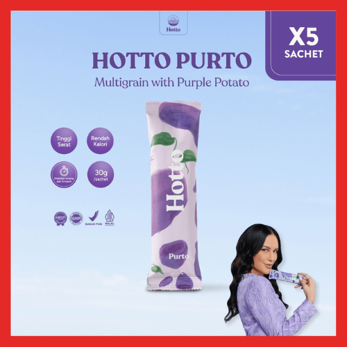 

HOTTO PURTO 5 Sachet Multigrain Ubi Ungu Purple Potato Meal Replacement