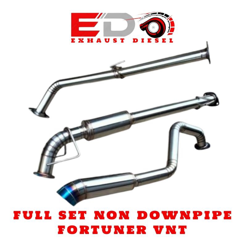 Frontpipe Centerpipe Tailpipe Fortuner VNT