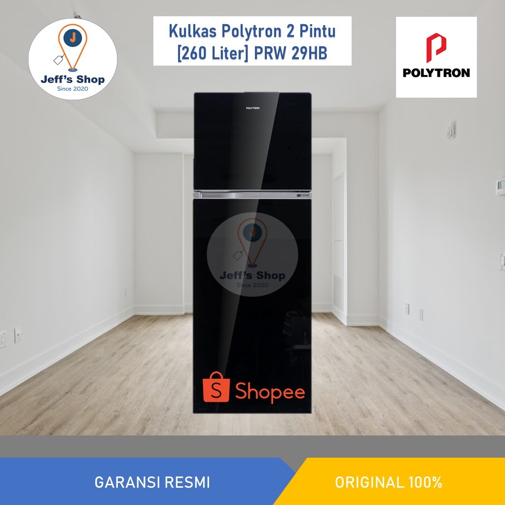Polytron Kulkas 2 Pintu [260 Liter] PRW 29HB