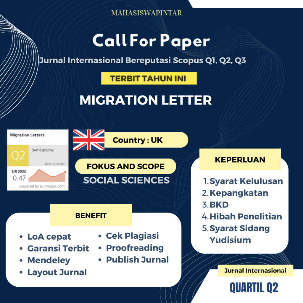 Jasa Pendampingan Scopus | Publikasi jurnal Q2-Q4 All Jurusan