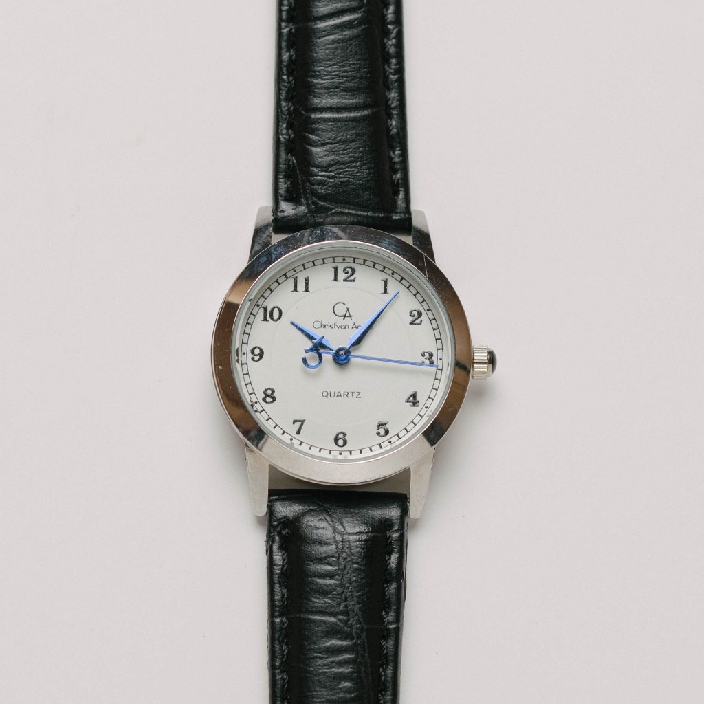 Jam Tangan Kulit Wanita Christyan Arden ATW Edition - Owen CA3213 - White dial Black Strap - Pesta G