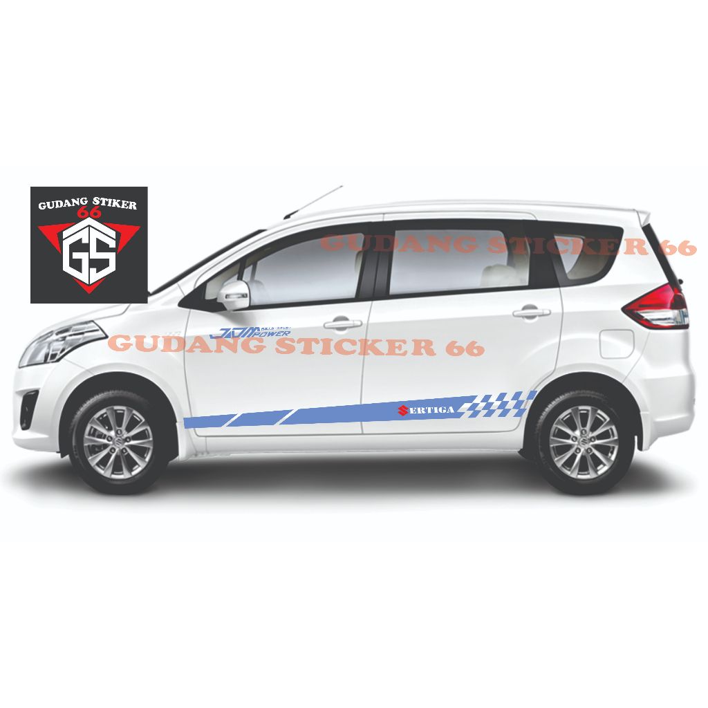 sticker mobil Ertiga stiker list body samping  mobil Ertiga