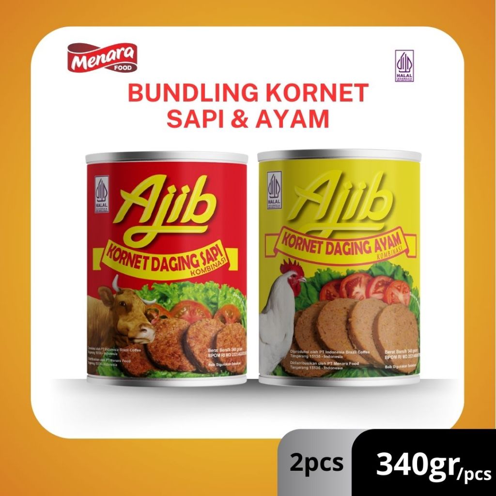 

Ajib Bundling Kornet Sapi & Kornet Ayam 340gr- isi 2