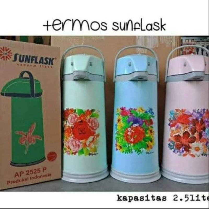 Termos pencet sunflask air panas 2,5 Liter AIR POT / AIR PANAS