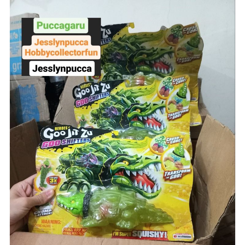 HEROES OF GOO JIT ZU BLAZAGON TYRO THRASH SKUISI STRETCHY STRETCH SLIME SQUISHY GOOEY GJZ BUAYA CROC