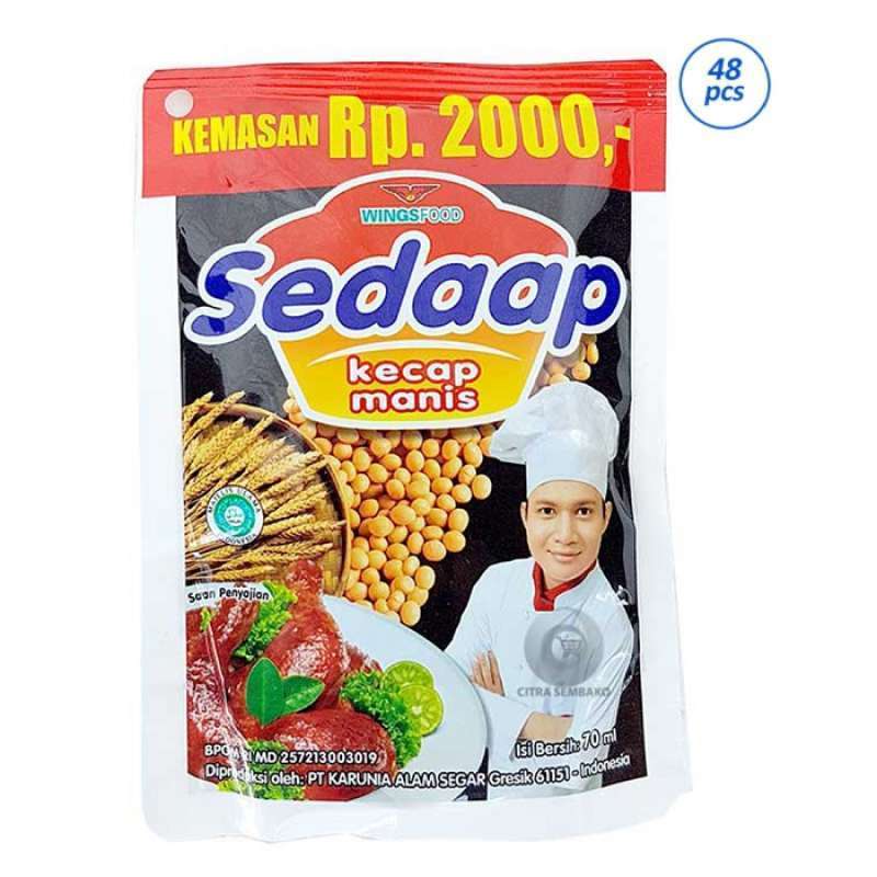 

Sedaap Kecap Manis Kemasan 2000 isi 63mL