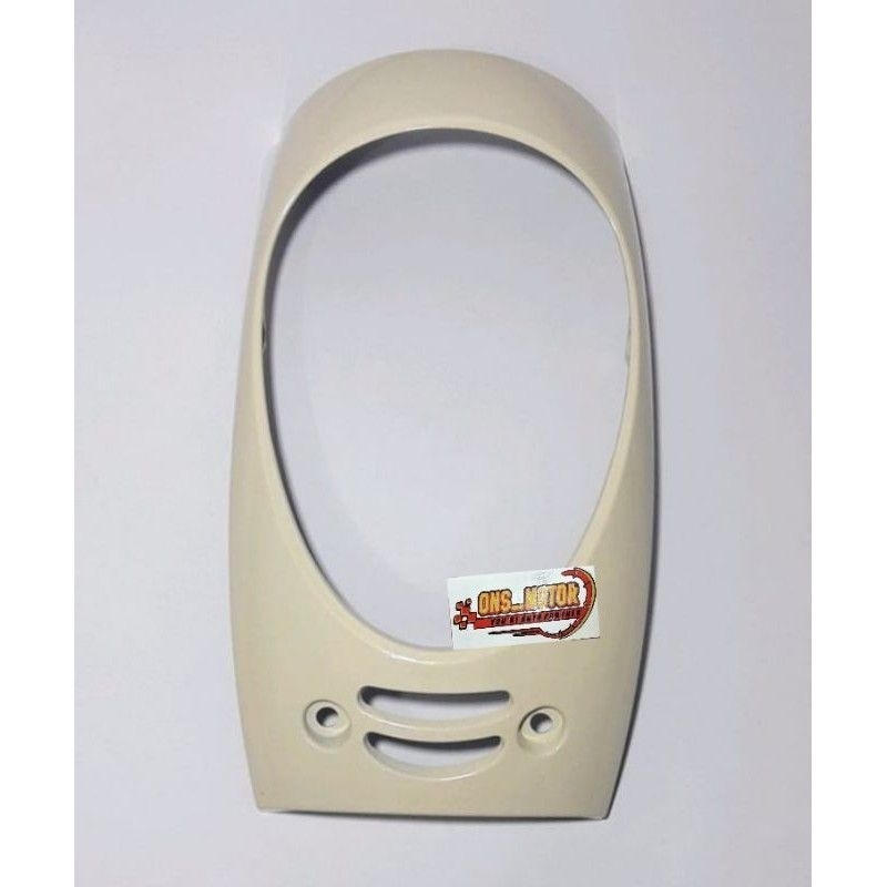 cover body dasi tameng depan motor Honda Scoopy fi 2013 / 2016 cream