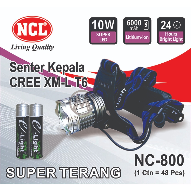Senter Kepala POLICE Super Terang NC-800