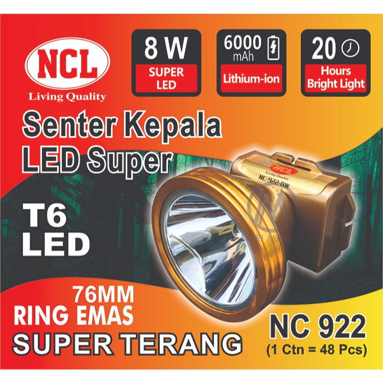 Senter Kepala Super Terang NC-922