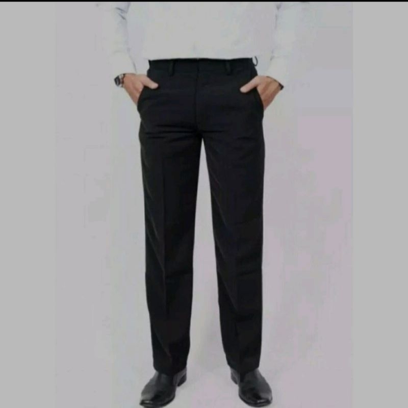 Celana Kain Pria Formal Panjang Hitam Polos / Celana Panjang Hitam Polos Formal Kerja CDL / Celana K