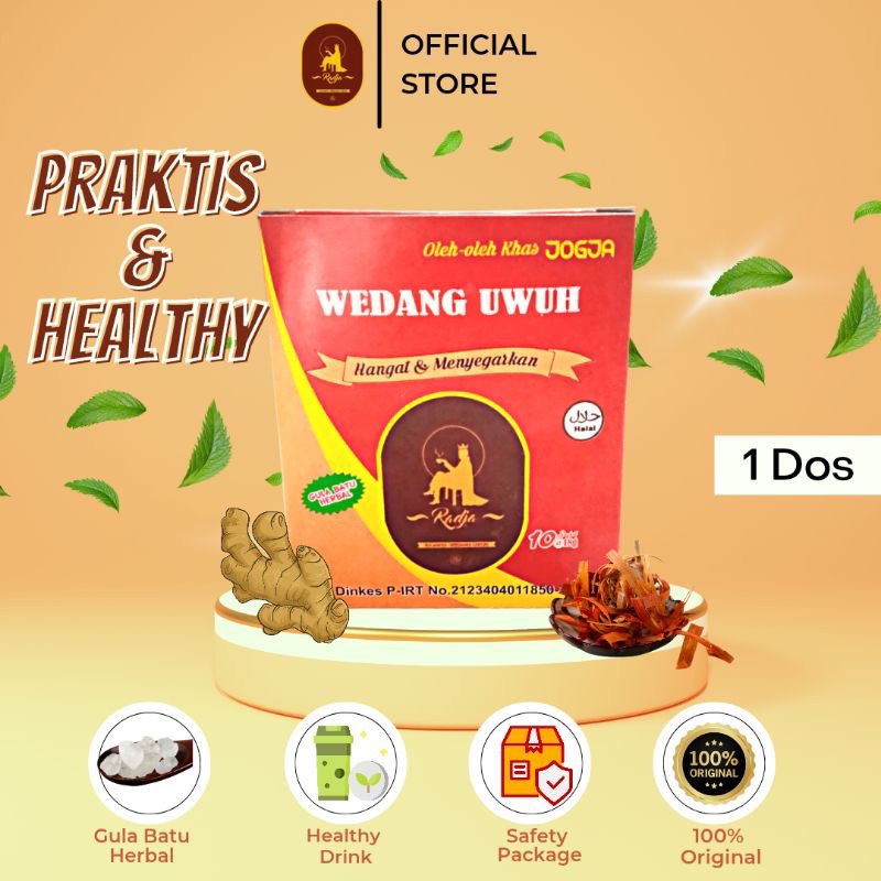 

Wedang Uwuh Radja Ekstrak Sachet Serbuk Instan Gula Batu Herbal + 1 DOS - Oleh Oleh Jogja