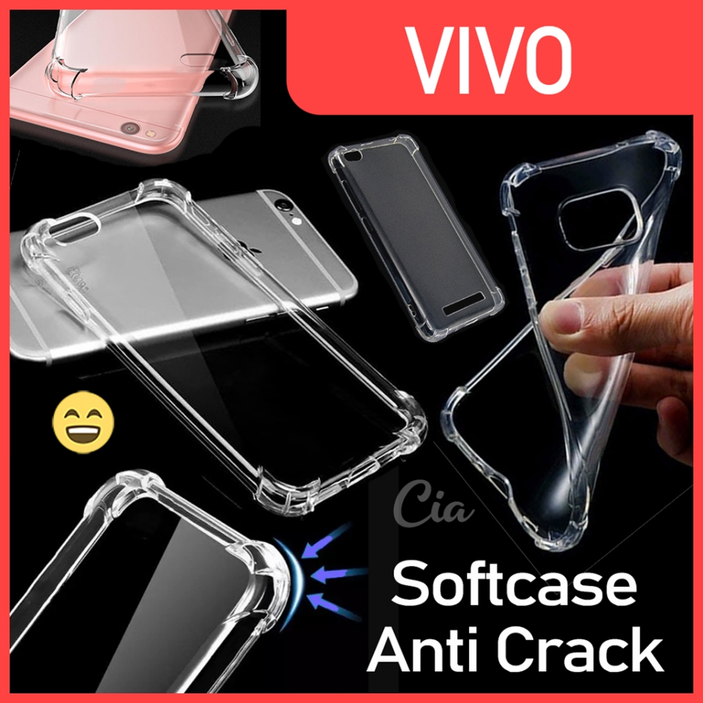 Anti Crack VIVO Y20 Y20s Y12s V2027 V2029 V2026 Softcase Bening Polos Silikon Lentur