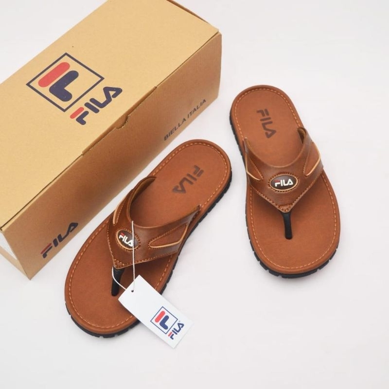 Sandal japit pria Sandal Original Fila Sandal casual kekinian