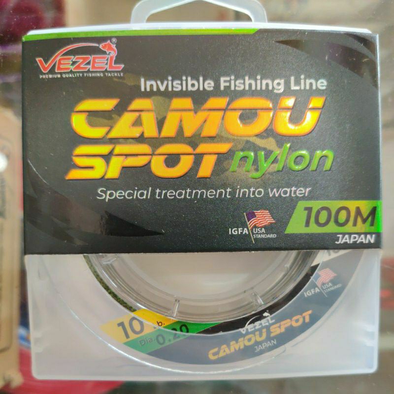 SENAR PANCING VEZEL CAMOU SPOT NYLON 100M