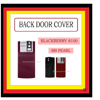 TUTUP BELAKANG BACK COVER CASSING CASING KESING BLACKBERRY BB 8100 (PEARL) RED ORI 700704
